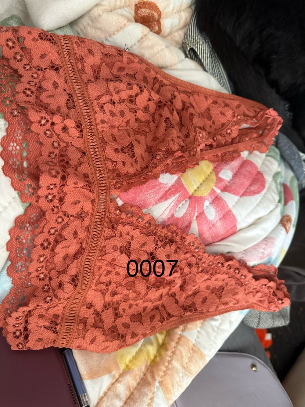 Victoria's Secret Lace Bralette in Terracotta 0007